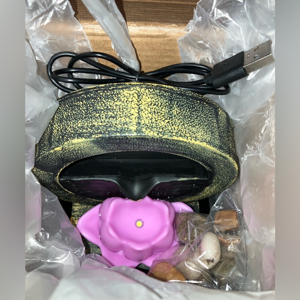 Raining Lotus LED Tabletop Fountain - Picture 11 of 13